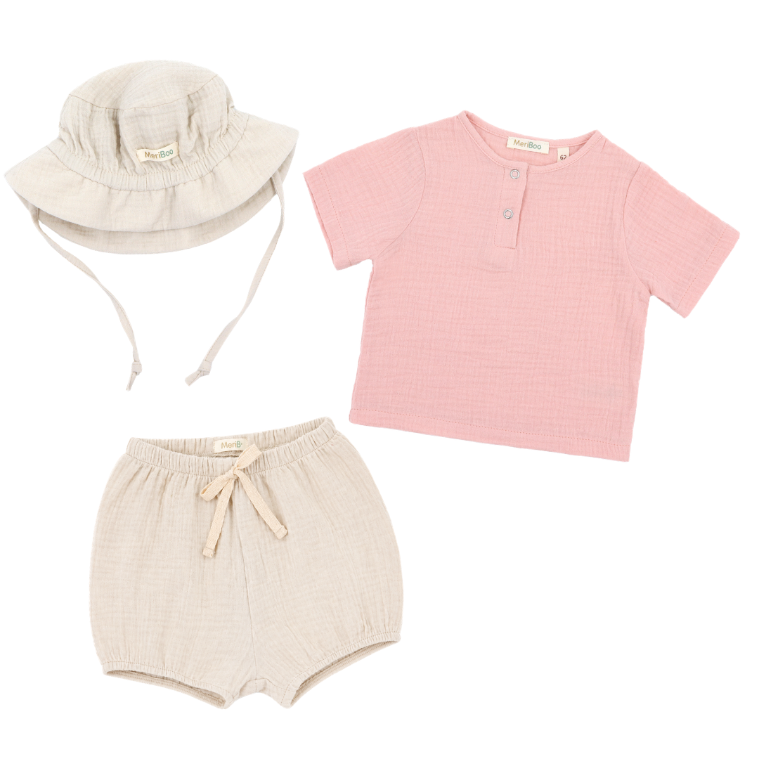 Set „Summer Comfort“ aus 100 % Bio-Musselin