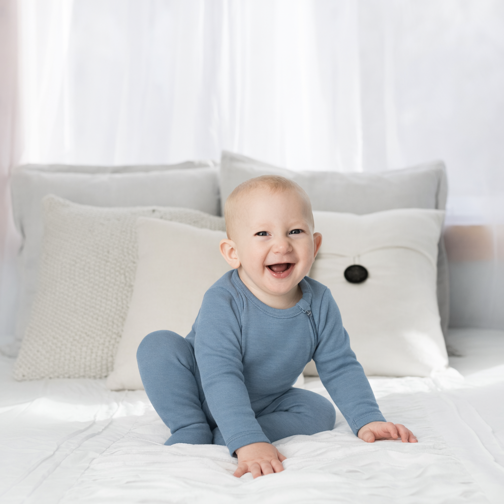MeriBoo-Set – Strampler + Decke aus 100 % zertifizierter Merinowolle „Sweet Dreams“