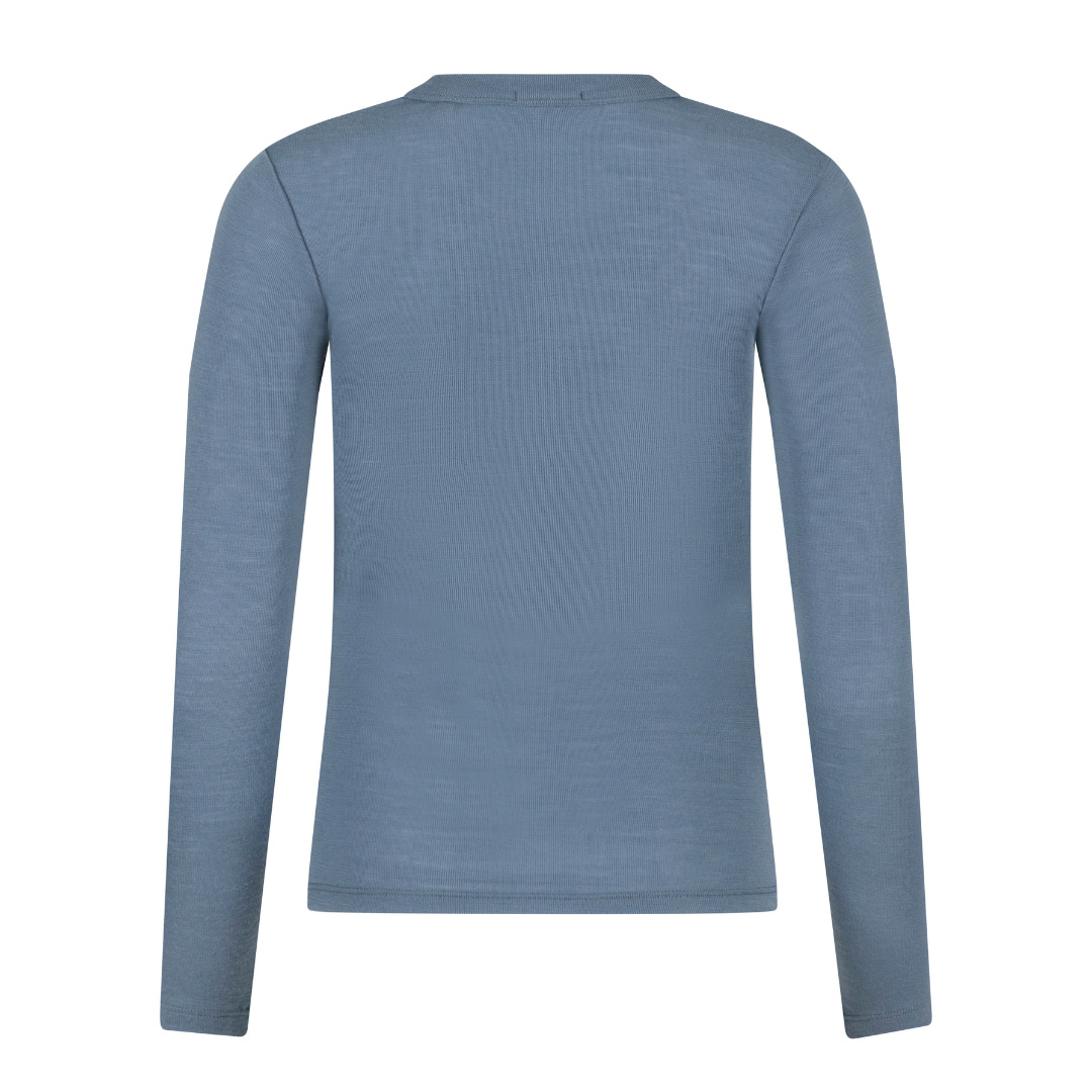 Damenbluse aus 100 % zertifizierter feiner Merinowolle