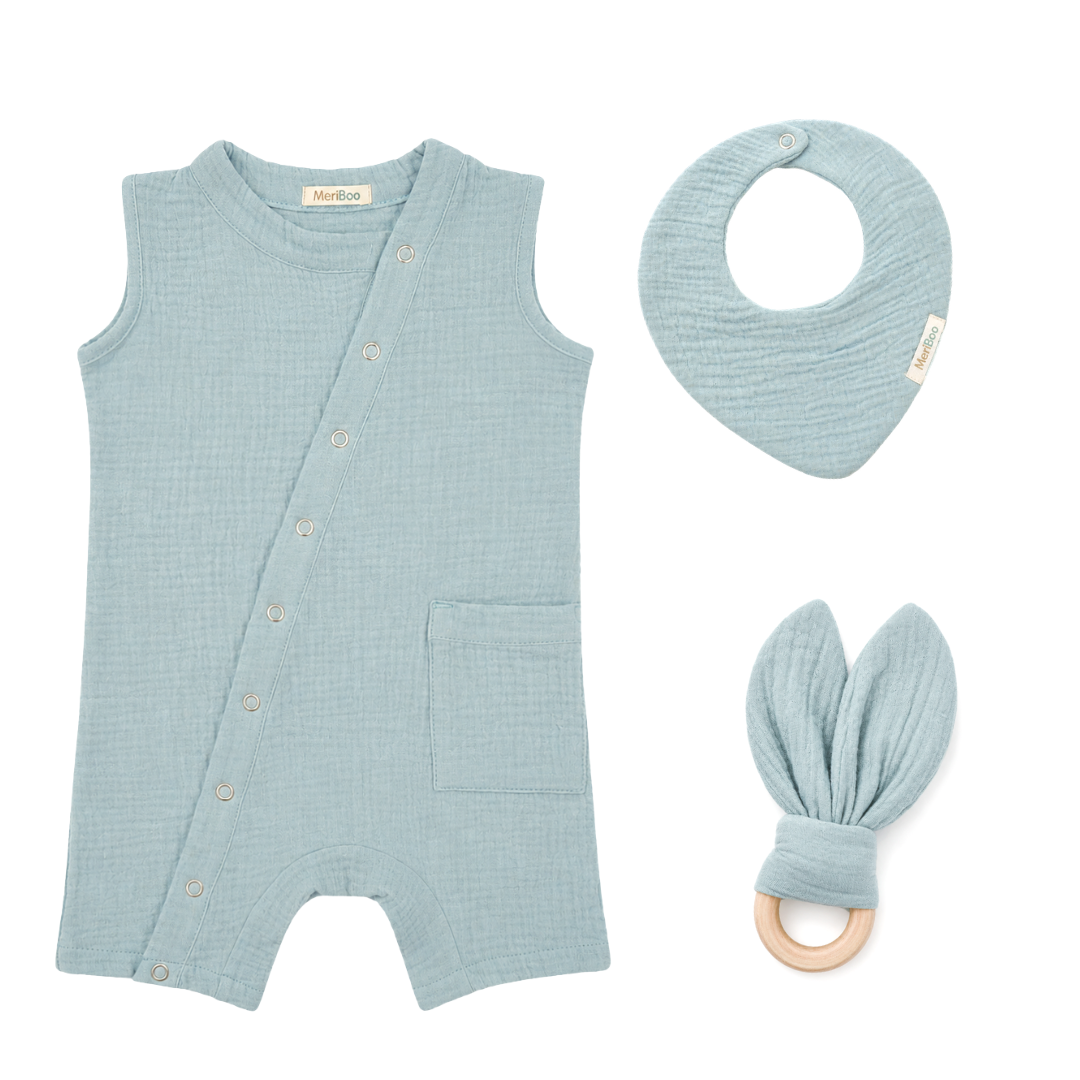 Set „Little Explorer“ aus 100 % Bio-Musselin