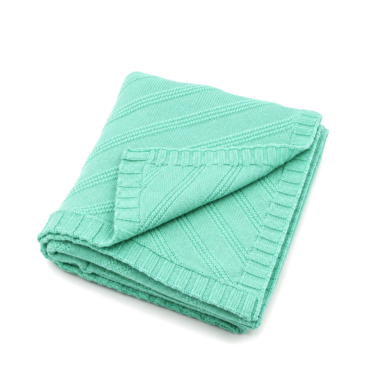 Luxuriöse Babydecke aus 100 % zertifizierter Merinowolle – 80 x 80 cm