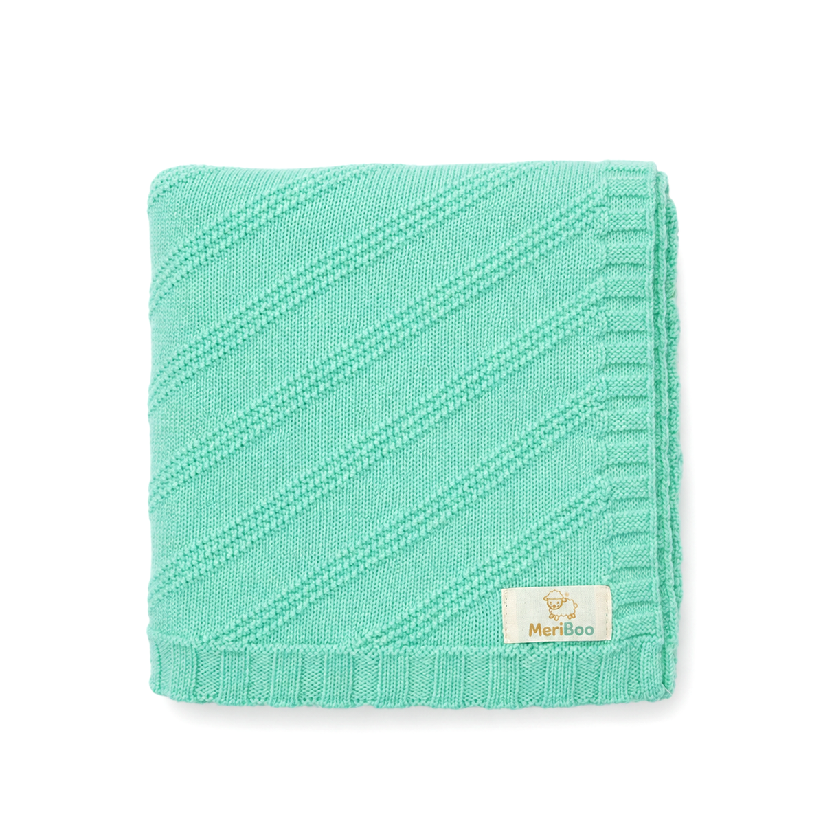 Luxuriöse Babydecke aus 100 % zertifizierter Merinowolle – 80 x 80 cm