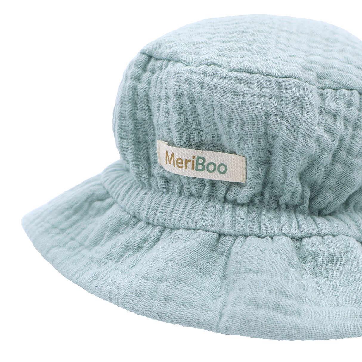 Mütze „Soft Breeze“ aus 100 % Bio-Musselin mit verlängertem Rückenteil zum Schutz des Nackens