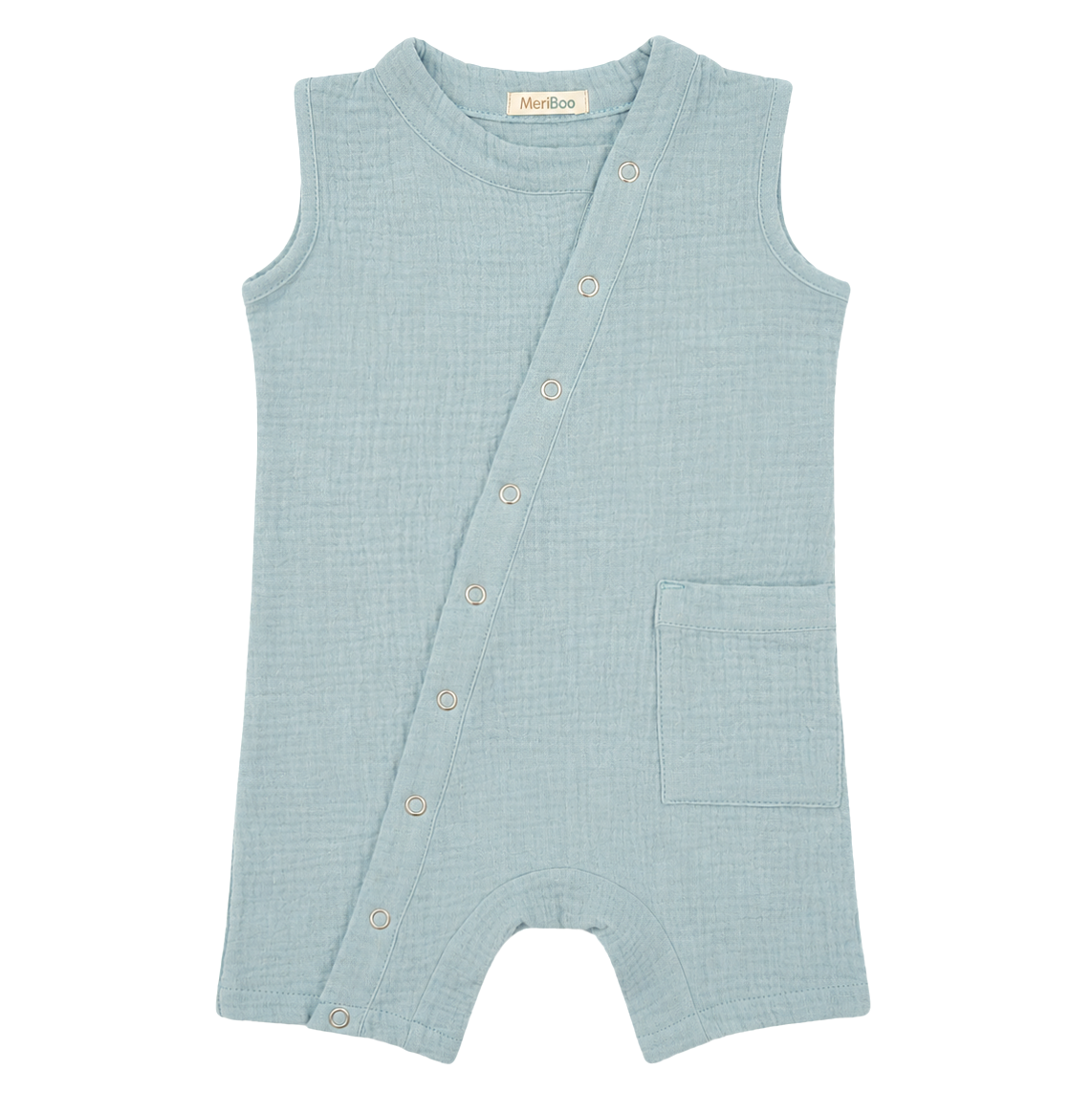 Ärmelloser Strampler „Soft Breeze“ aus 100 % Bio-Musselin