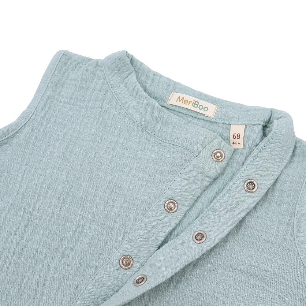 Ärmelloser Strampler „Soft Breeze“ aus 100 % Bio-Musselin