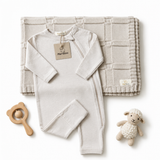 MeriBoo-Set – Strampler + Decke aus 100 % zertifizierter Merinowolle „Sweet Dreams“