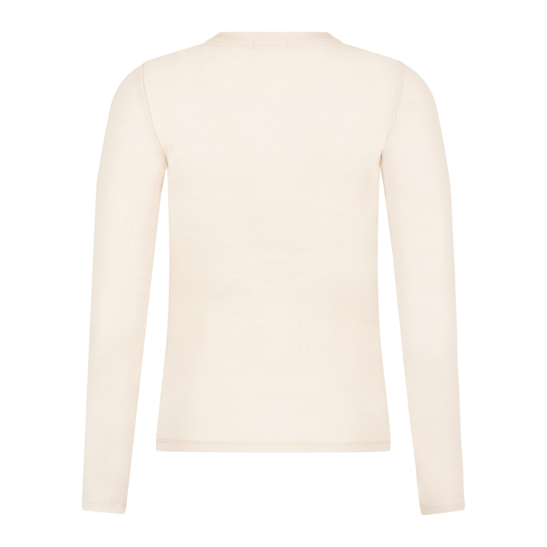 Damenbluse aus 100 % zertifizierter feiner Merinowolle