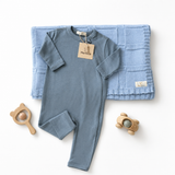 MeriBoo-Set – Strampler + Decke aus 100 % zertifizierter Merinowolle „Sweet Dreams“