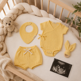 Neugeborenen-Set „First Summer“ aus 100 % Bio-Musselin