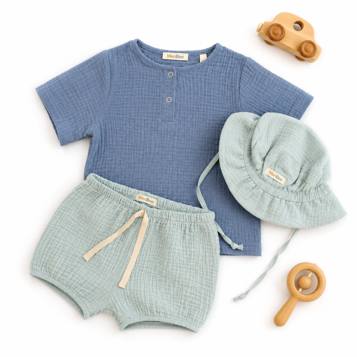 Set „Summer Comfort“ aus 100 % Bio-Musselin