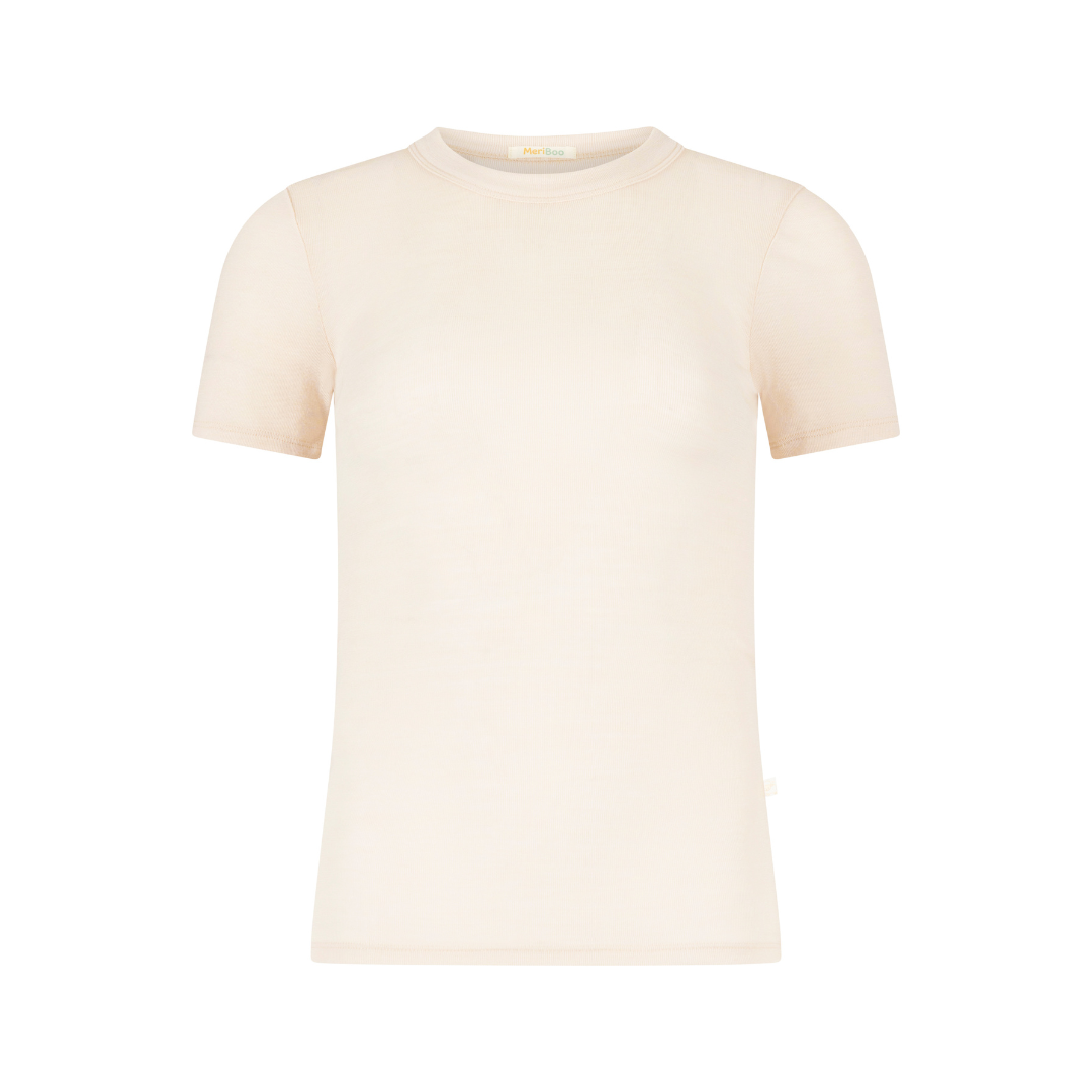 Damen-T-Shirt aus 100 % zertifizierter feiner Merinowolle