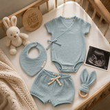 Neugeborenen-Set „First Summer“ aus 100 % Bio-Musselin