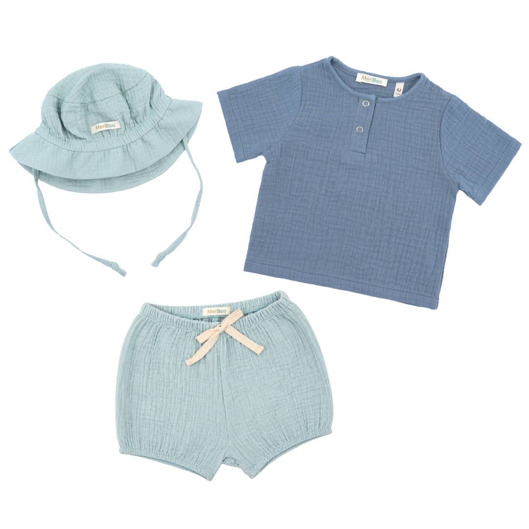 Set „Summer Comfort“ aus 100 % Bio-Musselin