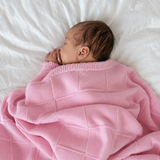 Luxuriöse Babydecke aus 100 % zertifizierter Merinowolle – 100 x 80 cm.