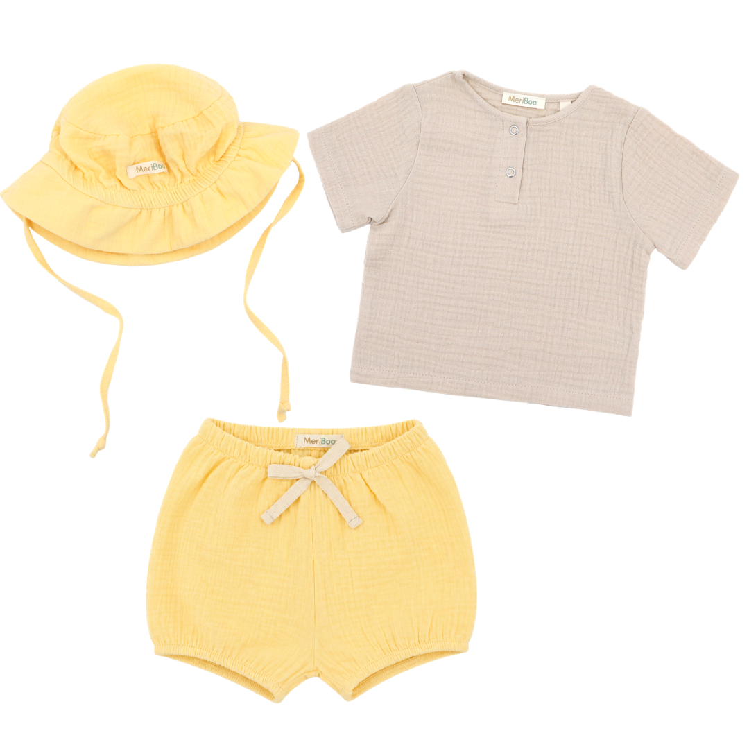 Set „Summer Comfort“ aus 100 % Bio-Musselin