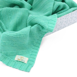 Luxuriöse Babydecke aus 100 % zertifizierter Merinowolle – 80 x 80 cm