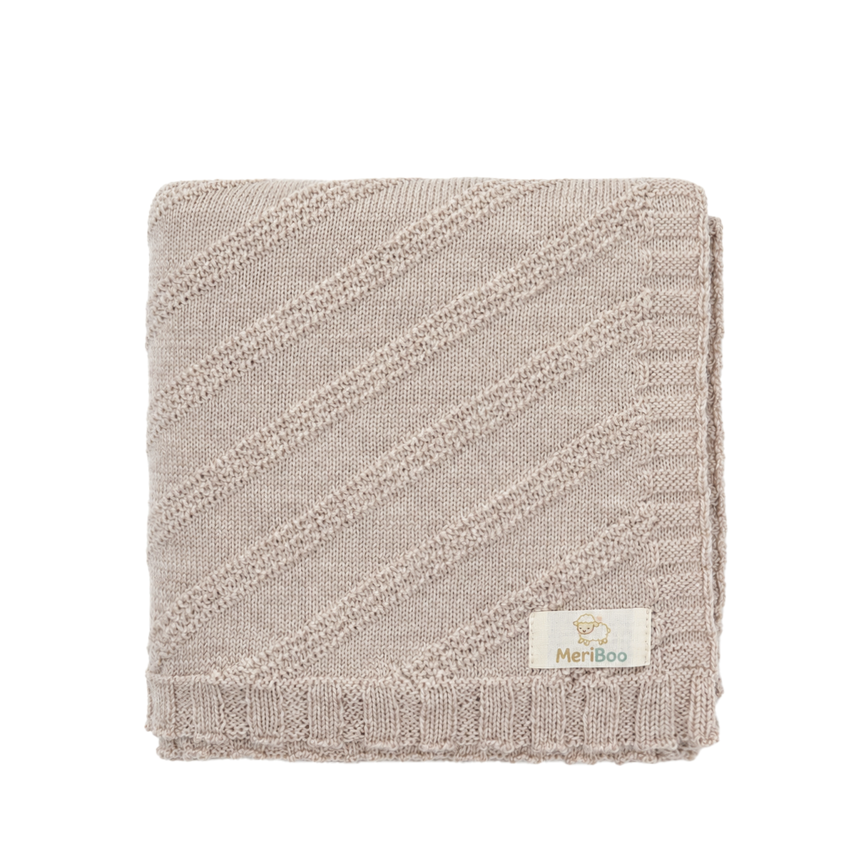 Luxuriöse Babydecke aus 100 % zertifizierter Merinowolle – 80 x 80 cm
