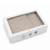 Luxuriöse Babydecke aus 100 % zertifizierter Merinowolle – 80 x 80 cm