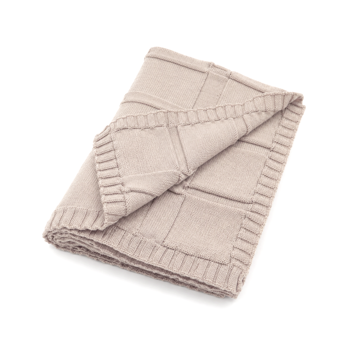 Luxuriöse Babydecke aus 100 % zertifizierter Merinowolle – 100 x 80 cm.