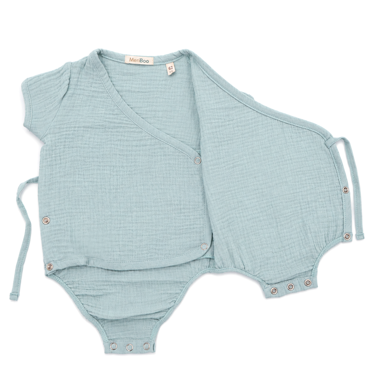 Wickelbody „Soft Breeze“ aus 100 % Bio-Musselin