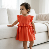 Kleid „Soft Breeze“ aus 100 % Bio-Musselin mit Knöpfchen zum einfachen Anziehen