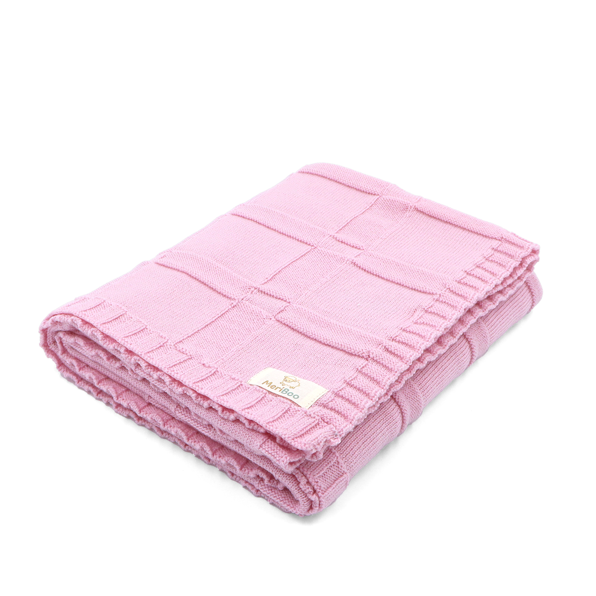 Luxuriöse Babydecke aus 100 % zertifizierter Merinowolle – 100 x 80 cm.