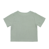 Kurzärmliges Hemdchen „Soft Breeze“ aus 100 % Bio-Musselin
