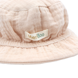 Mütze „Soft Breeze“ aus 100 % Bio-Musselin mit verlängertem Rückenteil zum Schutz des Nackens