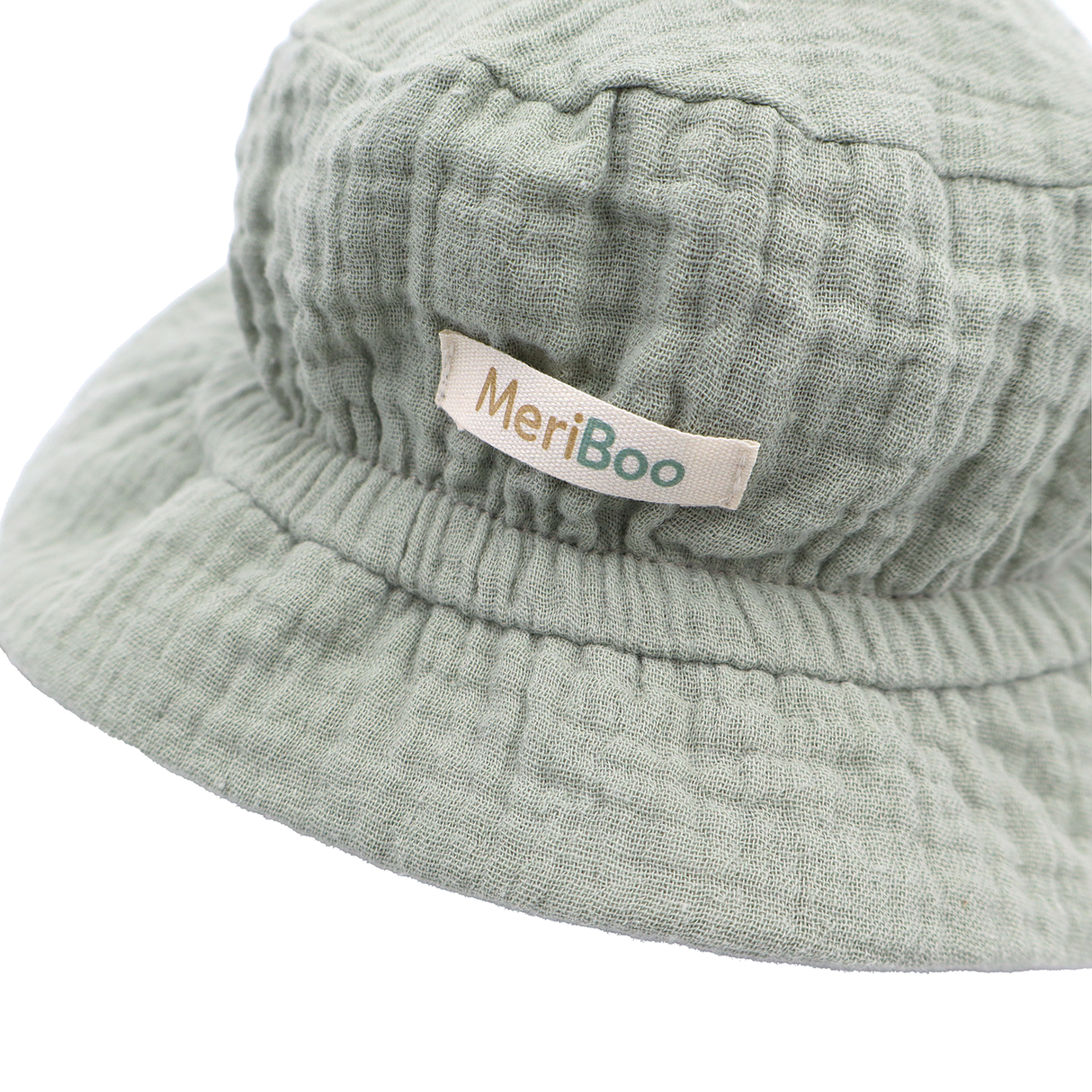 Mütze „Soft Breeze“ aus 100 % Bio-Musselin mit verlängertem Rückenteil zum Schutz des Nackens