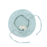 Mütze „Soft Breeze“ aus 100 % Bio-Musselin mit verlängertem Rückenteil zum Schutz des Nackens