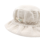 Mütze „Soft Breeze“ aus 100 % Bio-Musselin mit verlängertem Rückenteil zum Schutz des Nackens