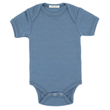 Kurzarm-Body aus 100 % zertifizierter feiner Merinowolle
