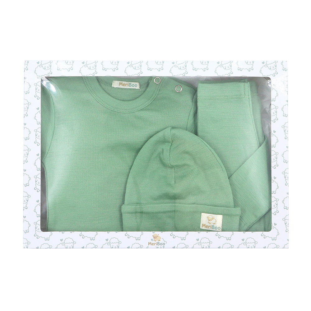 Geburtsset aus zertifizierter feiner Merinowolle „Newborn Essentials Plus“