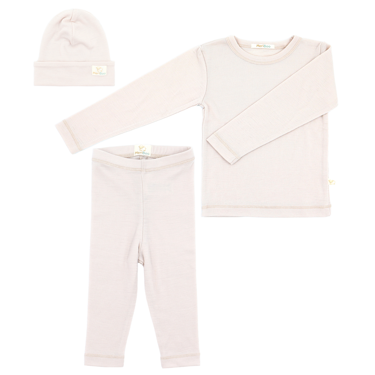 MeriBoo – Set aus 100 % zertifizierter feiner Merinowolle „Mini Active“