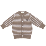 Strickjacke aus 100 % organischer Merinowolle