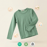 3er-Set Langarmshirts aus 100 % zertifizierter feiner Merinowolle