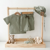 MeriBoo – Basisset aus 100 % Bio-Musselin „Mini Essentials Summer“