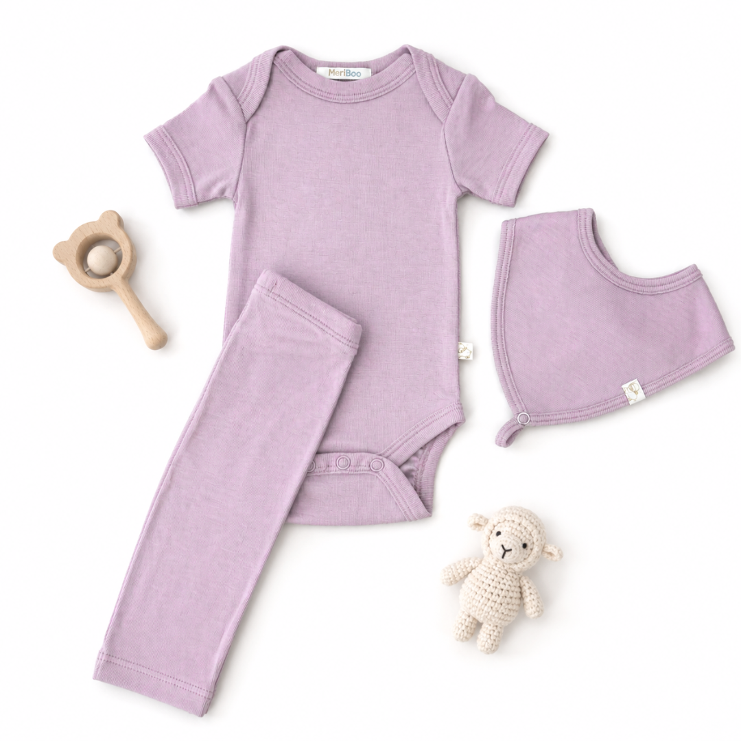 MeriBoo – Basisset aus 100 % zertifizierter feiner Merinowolle „Mini Essentials Spring“