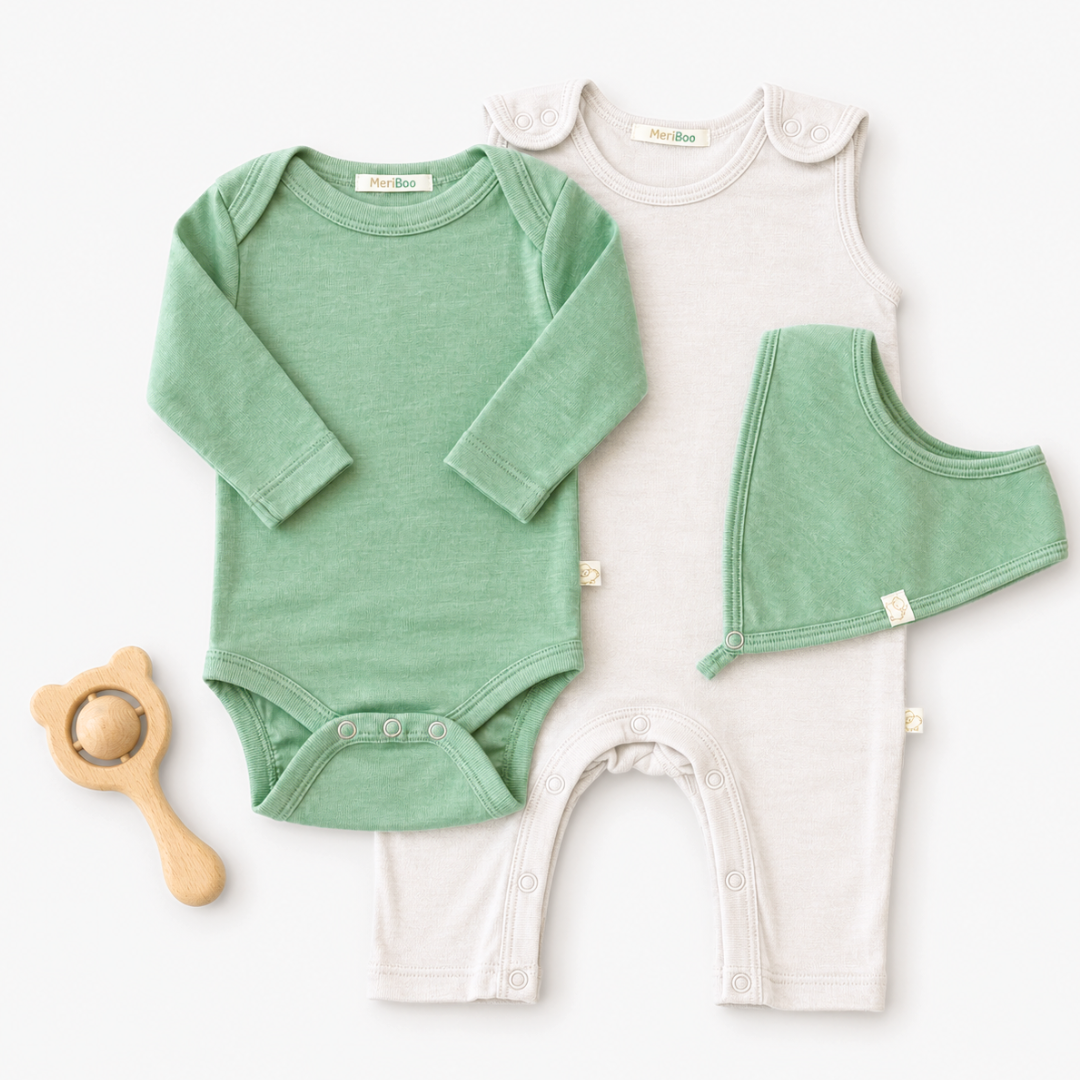 MeriBoo – Set aus 100 % feiner Merinowolle „Spring Essentials“