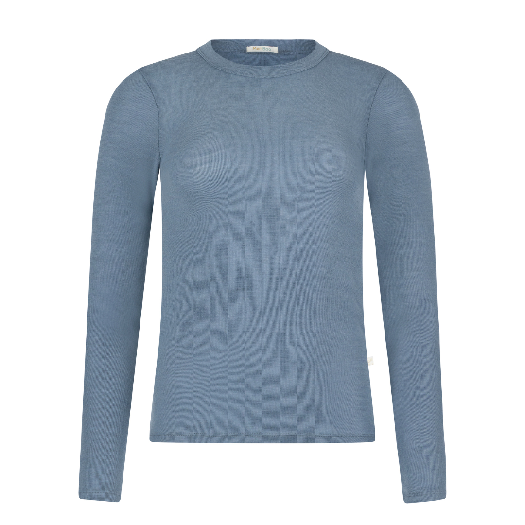 Damenbluse aus 100 % zertifizierter feiner Merinowolle