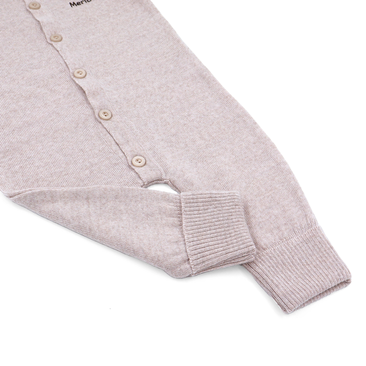 Gestrickter Strampler aus 100 % organischer Merinowolle