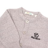 Strickjacke aus 100 % organischer Merinowolle