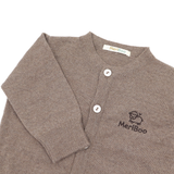 Strickjacke aus 100 % organischer Merinowolle