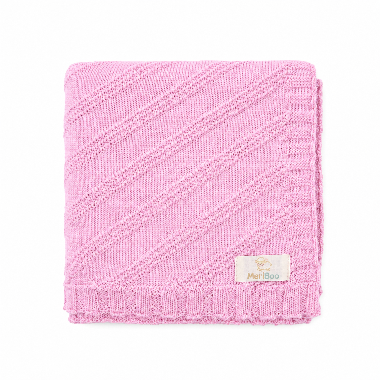 Luxuriöse Babydecke aus 100 % zertifizierter Merinowolle – 80 x 80 cm